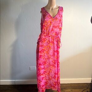 Ramy Brook Aleena Midi Dress Swim Cover-Up Size Small Sheer Swimwear